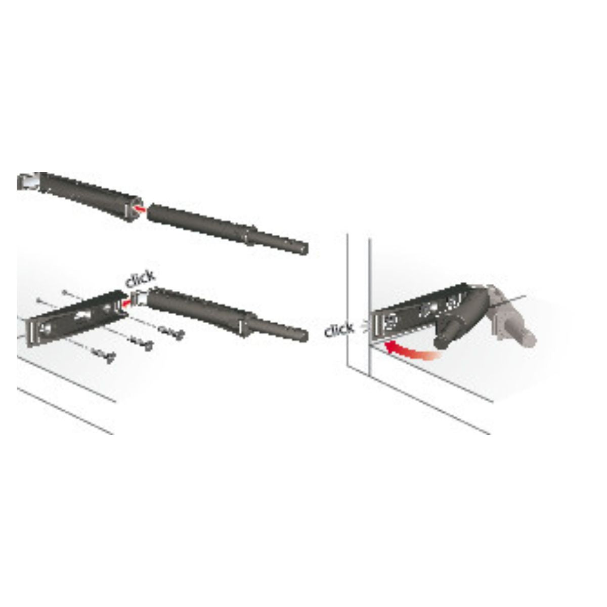 K-Push Hafele magnetico antracita 10x50 mm 356.12.301