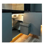 Bote basura para puerta abatible Antracita Easy Flex Hafele 20 litros 503.59.353