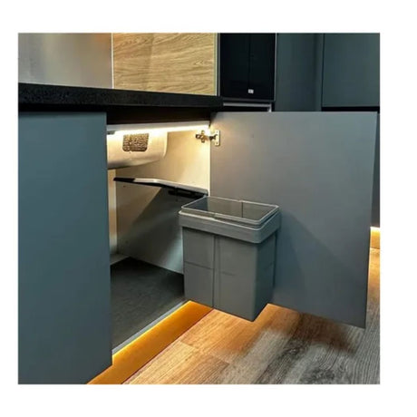 Bote basura para puerta abatible Antracita Easy Flex Hafele 20 litros 503.59.353