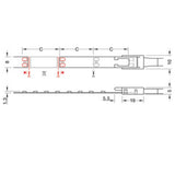 LOOX5 Tira Led 2065 Mono calida 3000K/12 2V/4.8W/8 MM/120 LEDS/5 MTSDIS Hafele 833.74.355
