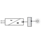 Distribuidor Loox5 6‑vías Monocromo/Multiblanco Hafele 12 V 60 W IP20 833.95.786