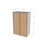 Módulo alacena intermedio cocina doble puerta abatible cierre suave 60x90cm entrepaño móvil Textura