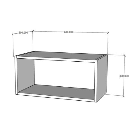 Módulo alacena intermedio cocina puerta levadiza con brazo 60 x 30 cm cierre suave Textura