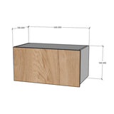 Módulo alacena intermedio cocina puerta levadiza con brazo 60 x 30 cm cierre suave Textura