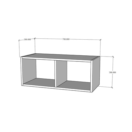 Módulo alacena intermedio cocina puerta levadiza con brazo 70 x 30 cm cierre suave Textura