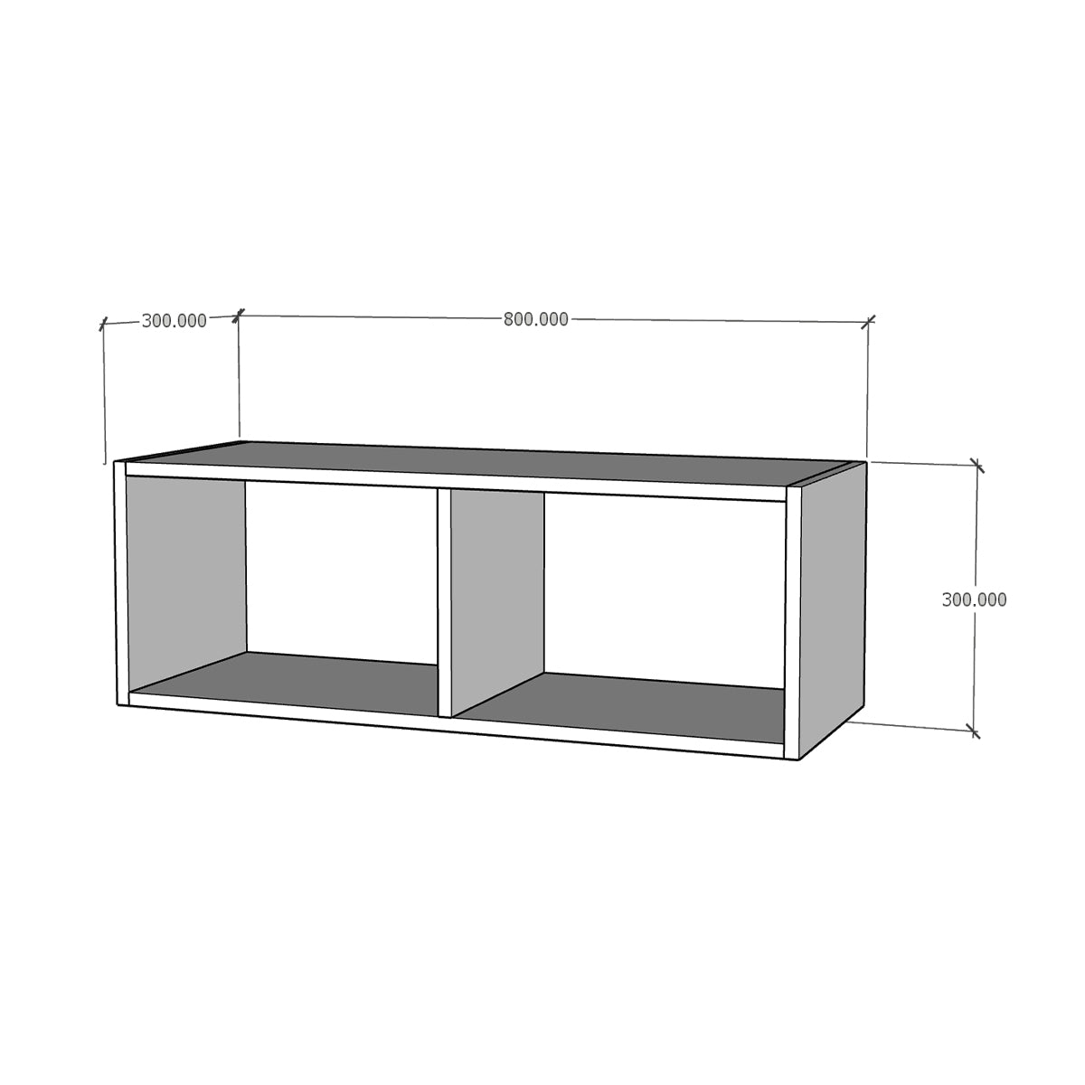 Módulo alacena intermedio cocina puerta levadiza con brazo 80 x 30 cm cierre suave Textura