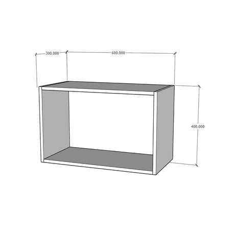 Módulo alacena intermedio cocina puerta levadiza con brazo 60 x 40 cm cierre suave Textura