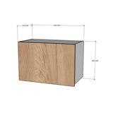 Módulo alacena intermedio cocina puerta levadiza con brazo 60 x 40 cm cierre suave Textura
