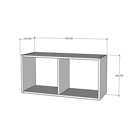 Módulo alacena intermedio cocina puerta levadiza con brazo 80 x 40 cm cierre suave Textura