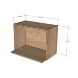 Módulo nicho intermedio cocina para horno de microondas 60 x 44 cm sin puerta Textura