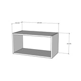 Módulo alacena superior cocina puerta levadiza con brazo 60 x 30 cm con K-Push Textura
