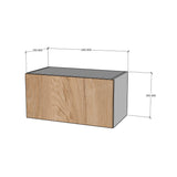 Módulo alacena superior cocina puerta levadiza con brazo 60 x 30 cm con K-Push Textura