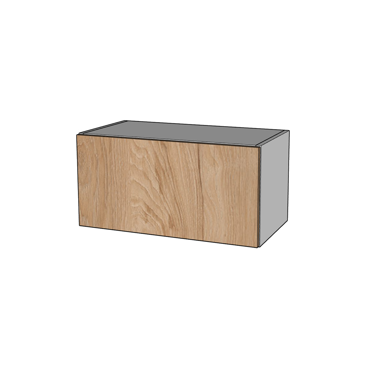 Módulo alacena superior cocina puerta levadiza con brazo 60 x 30 cm con K-Push Textura