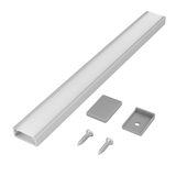 Perfil Aluminio 1Mt Tira Led Sobrepuesto Empotrable PA1ML